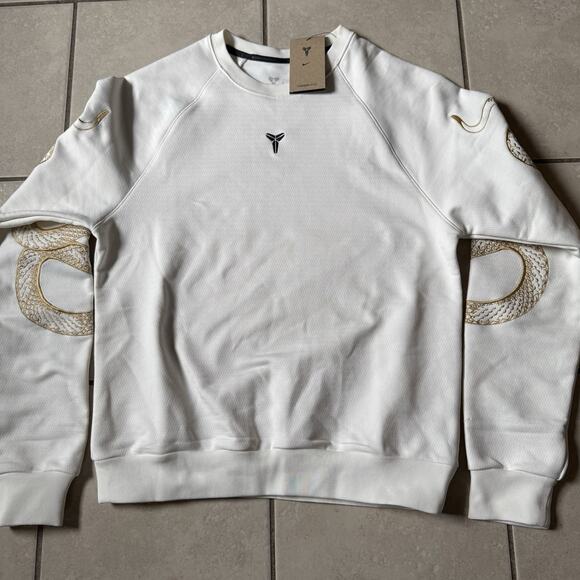 Nike Kobe "Year of Mamba" Thermal Crewneck White Sz Medium Mens